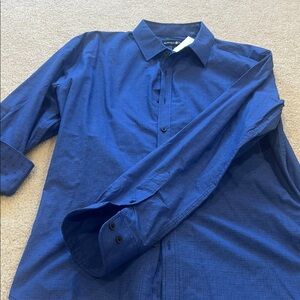 Beverly Hills Polo Club Blue Dress Shirt Classic Design